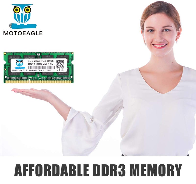 Motoeagle DDR3 1066MHz SODIMM 8GB Kit (2X4GB) 2Rx8 PC3-8500 PC3-8500S CL7 204 Pin 1.5V Non-ECC Unbuffered Laptop Memory RAM Modules - Image 5